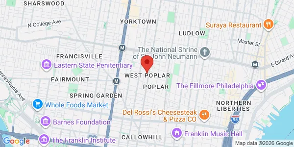 Map of 850 N 11th St Philadelphia, PA 19123