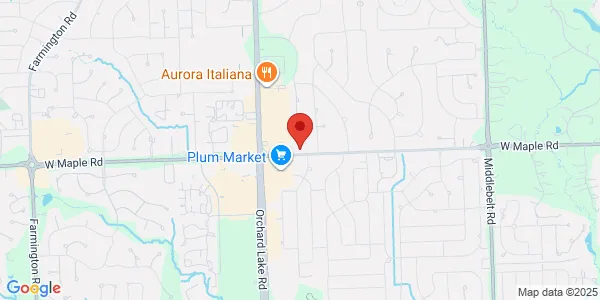 Map of 5600 W Maple Rd Ste B-206 West Bloomfield, MI 48322
