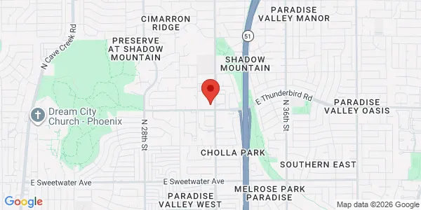 Map of 13802 N 32nd St Unit 8 Ste 4 Phoenix, AZ 85032