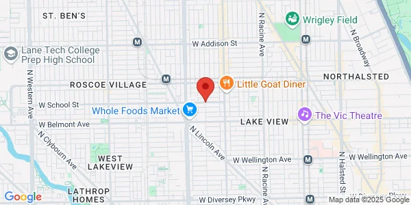 Map of 1645 A W School St Chicago, IL 60657