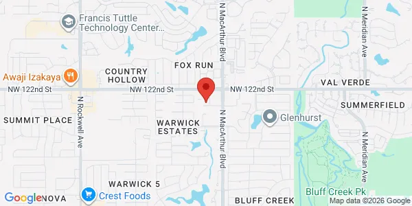 Map of 6001 NW 120th Ct Oklahoma City, OK 73162