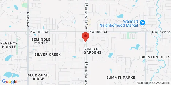Map of 16205 North Pennsylvania Ave Edmond, OK 73013