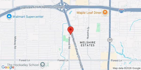 Map of 12338 Inwood Rd Dallas, TX 75244