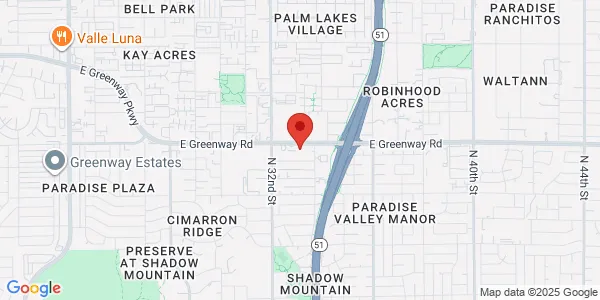 Map of 3305 E Greenway Rd Ste 7 Phoenix, AZ 85032