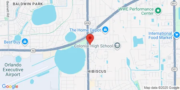 Map of 775 N Semoran Blvd Orlando, FL 32807