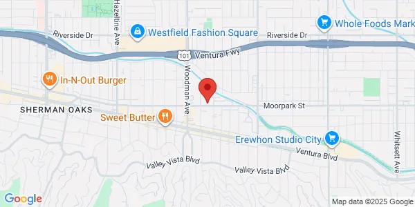 Map of 13555 Moorpark St Sherman Oaks, CA 91423