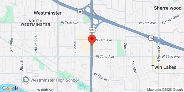 Map of 7320 N Federal Blvd Westminster, CO 80030