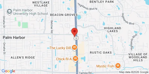 Map of 33670 US Hwy 19 N Palm Harbor, FL 34684