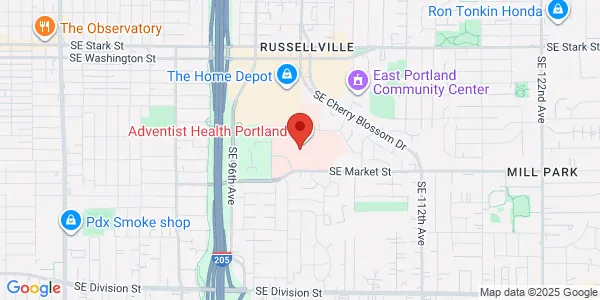 Map of 10123 SE Market St Portland, OR 97216