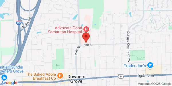 Map of 3815 Highland Ave Downers Grove, IL 60515