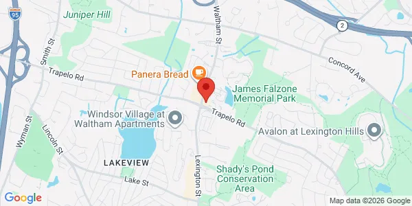 Map of 1019 Trapelo Rd Waltham, MA 02452