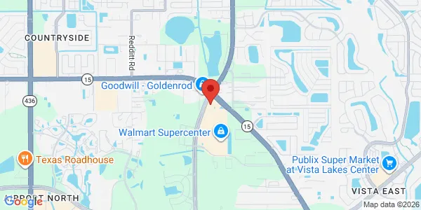 Map of 5833 S Goldenrod Rd. Orlando, FL 32822
