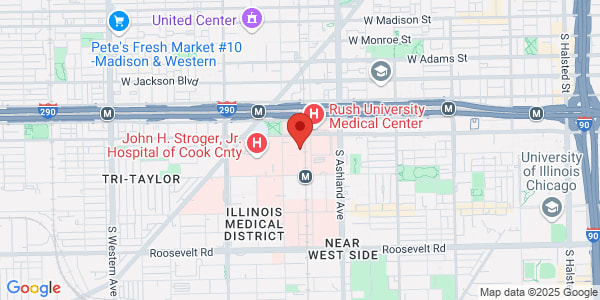 Map of 1725 W Harrison St Suite 437 Chicago, IL 60612