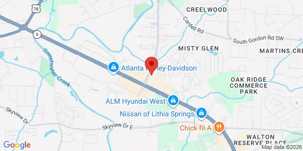 Map of 530 Thornton Rd Ste 210 Lithia Springs, GA 30122