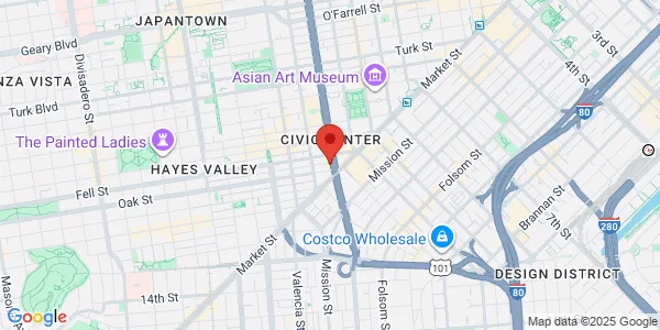 Map of 27 Van Ness Ave San Francisco, CA 94102