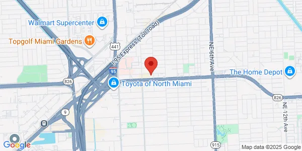 Map of 88 NE 168th St North Miami Beach, FL 33162