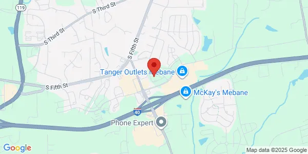 Map of 3940 Arrowhead Blvd Ste 110 Mebane, NC 27302