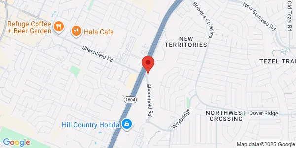 Map of 8110 W Loop 1604 N San Antonio, TX 78254