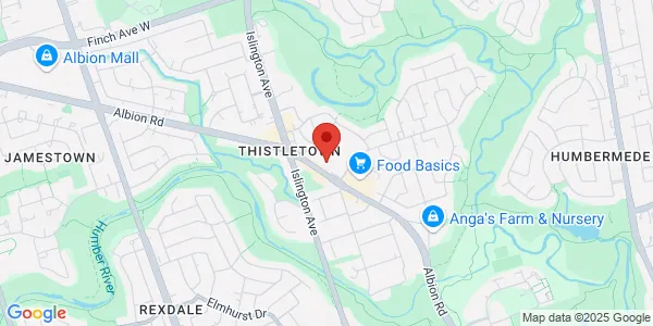 Map of 968 Albion Rd Toronto, ON M9V 1A7 Canada