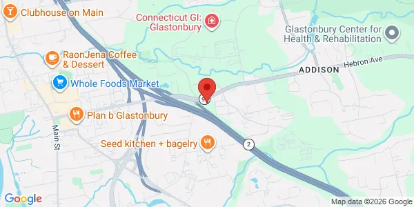 Map of 622 Hebron Ave Ste 104B Glastonbury, CT 06033