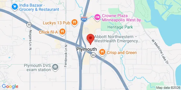 Map of 2855 Campus Dr Suite 150 Plymouth, MN 55441