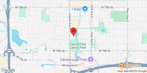 Map of 7373 France Ave S Ste 208 Edina, MN 55435