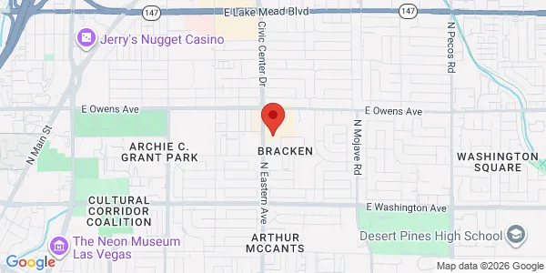 Map of 1440 N Eastern Ave Las Vegas , NV 89101