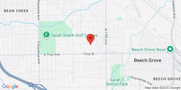 Map of 2030 Churchman Ave Ste B Beech Grove, IN 46107
