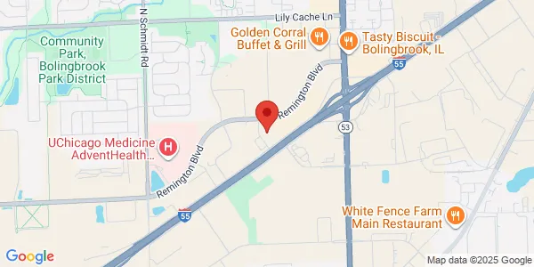 Map of 235 Remington Blvd Ste G7 Bolingbrook, IL 60440