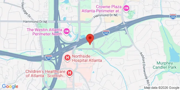Map of 1200 Lake Hearn Dr NE Ste 100 Atlanta, GA 30319