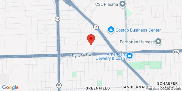 Map of 16250 Northland Dr Ste 207 Southfield, MI 48075