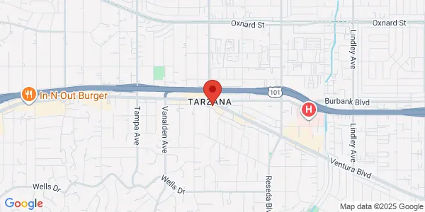 Map of 18840 Ventura Blvd Ste 110 Tarzana, CA 91356