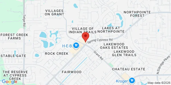 Map of 13902 Spring Cypress Rd Cypress, TX 77429