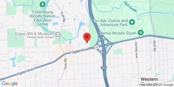 Map of 1 Salt Creek Ln Hinsdale, IL 60521