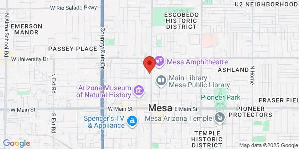 Map of 210 N Center St Ste 102 Mesa, AZ 85201