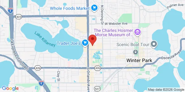 Map of 1089 W Morse Blvd Ste A Winter Park, FL 32789