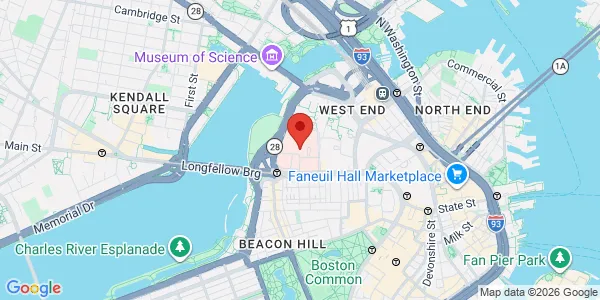 Map of 55 Fruit St Bldg LL3 Boston, MA 02114