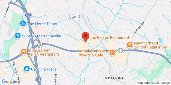Map of 8318 Pineville Matthews Rd Ste 708 Charlotte, NC 28226