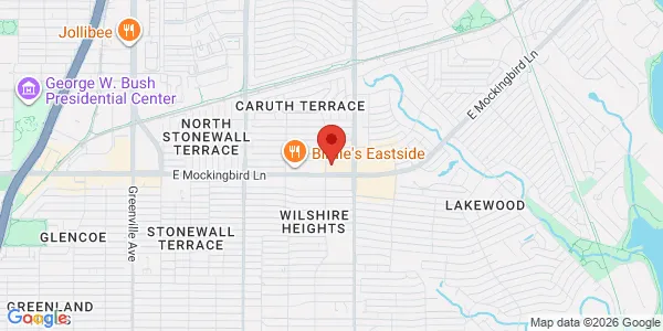 Map of 6333 E Mockingbird Ln Ste 121 Dallas, TX 75214