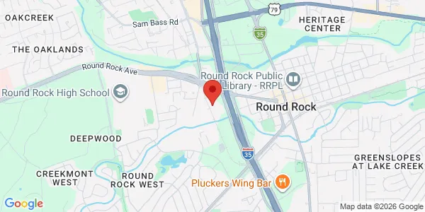 Map of 110 N Interstate 35 Ste 260 Round Rock, TX 78681