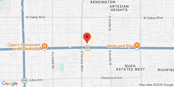 Map of 4750 W Sahara Ave Ste 36 Las Vegas, NV 89102