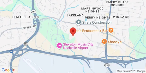 Map of 2525 Perimeter Pl Dr Ste 106 Nashville, TN 37214