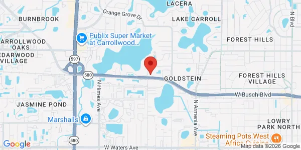 Map of 2901 W Busch Blvd Ste 206 Tampa, FL 33618