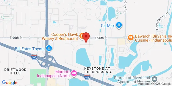 Map of 3855 E 96th St Ste E Indianapolis, IN 46240