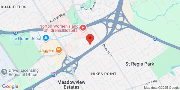 Map of 4004 Dupont Cir Ste 230 Baptist Health Louisville, KY 40207