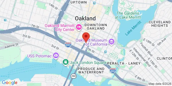 Map of 818 Webster St Oakland, CA 94607
