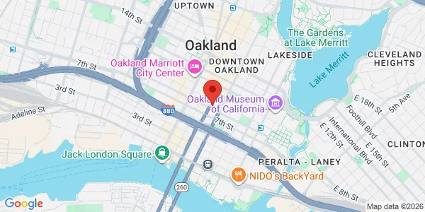 Map of 818 Webster St Oakland, CA 94607