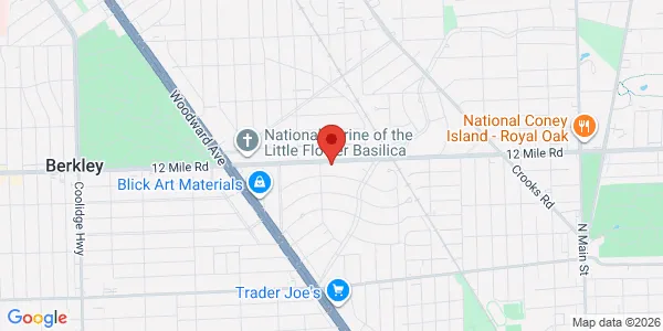 Map of 1695 W Twelve Mile Rd Ste 200 Berkley, MI 48072