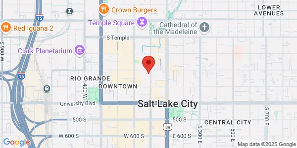 Map of 222 S Main St Fl 5 Salt Lake City, UT 84101