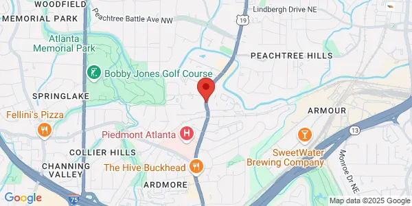 Map of 2140 Peachtree Rd NW Ste 360 Atlanta, GA 30309